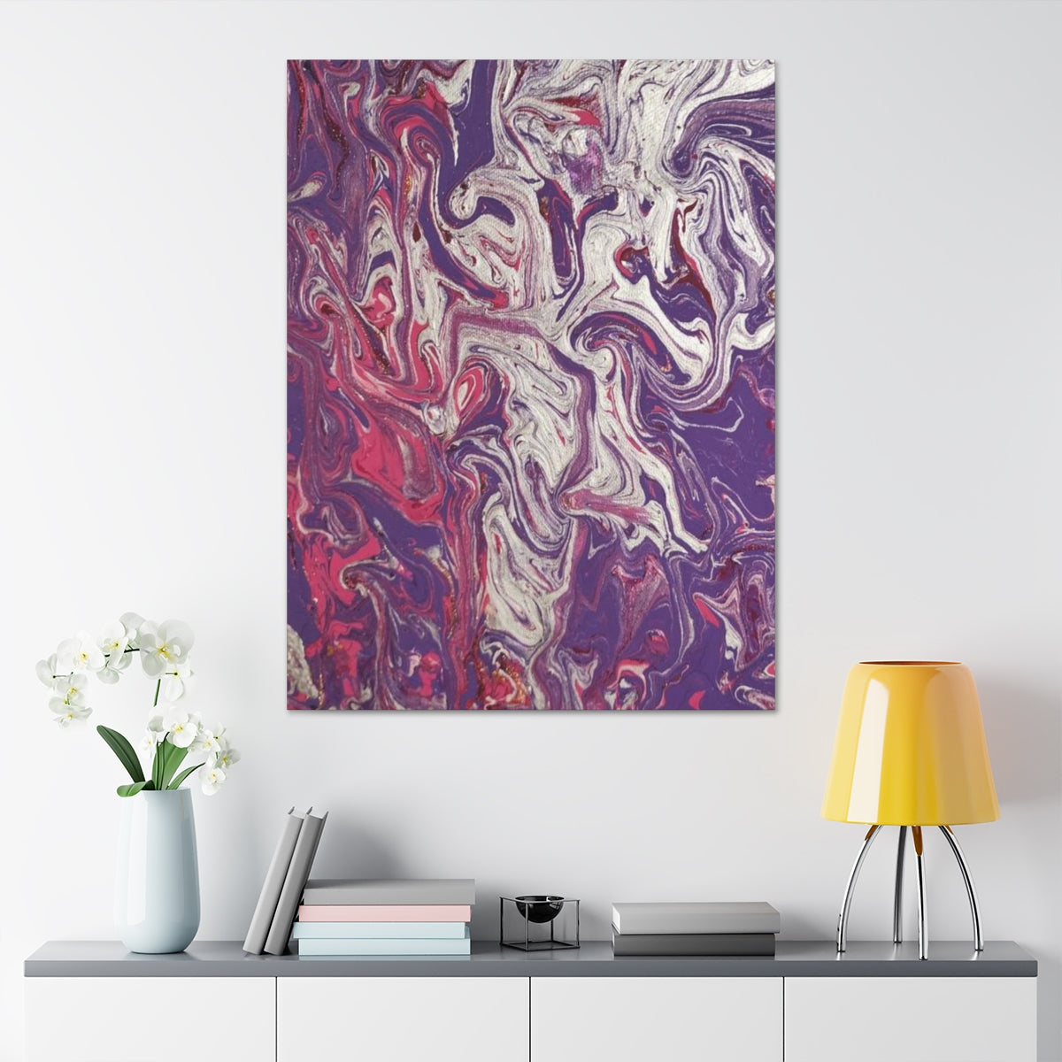 The Original Print "Silver and Purple"