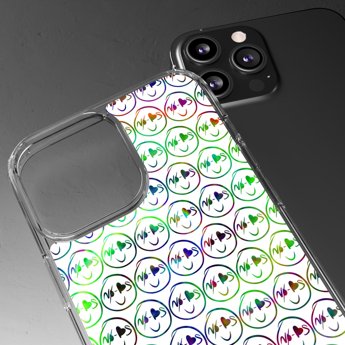 No-Bs TyeDye Print Clear Cases