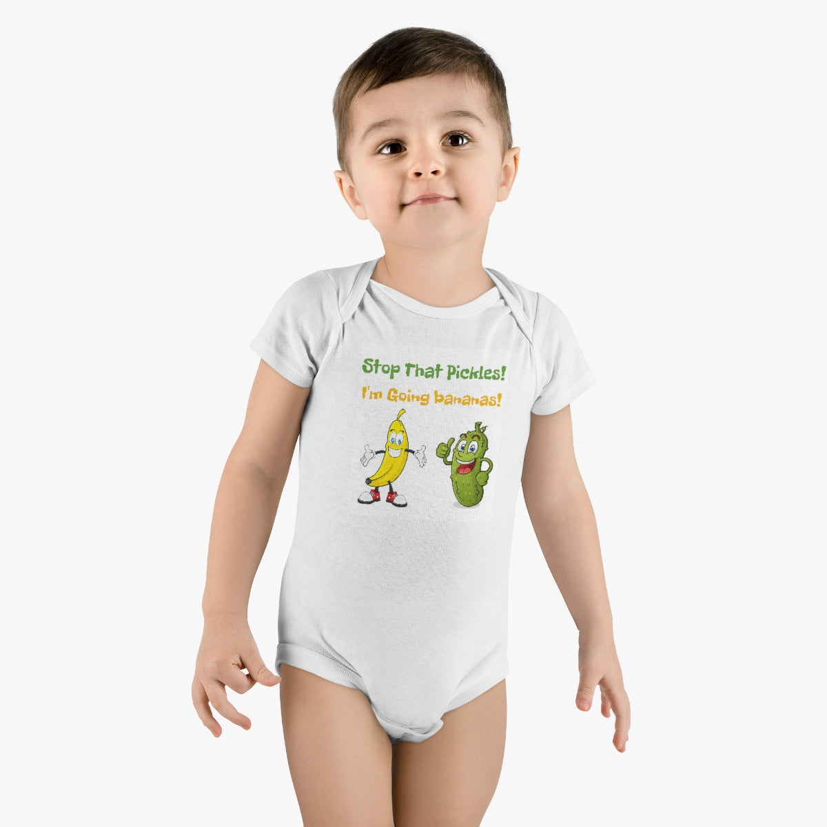 Pickle and Banana Baby Short Sleeve Onesie®