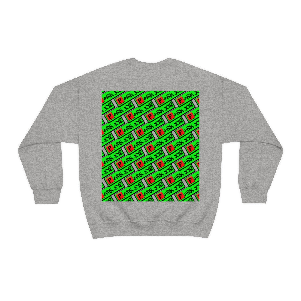 Parkjob Green and Red Logo Unisex Heavy Blend™ Crewneck Sweatshirt