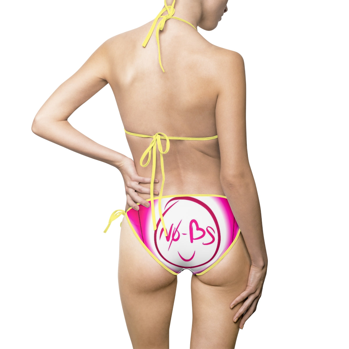 No-Bs Women's Bikini Swimsuit Pink