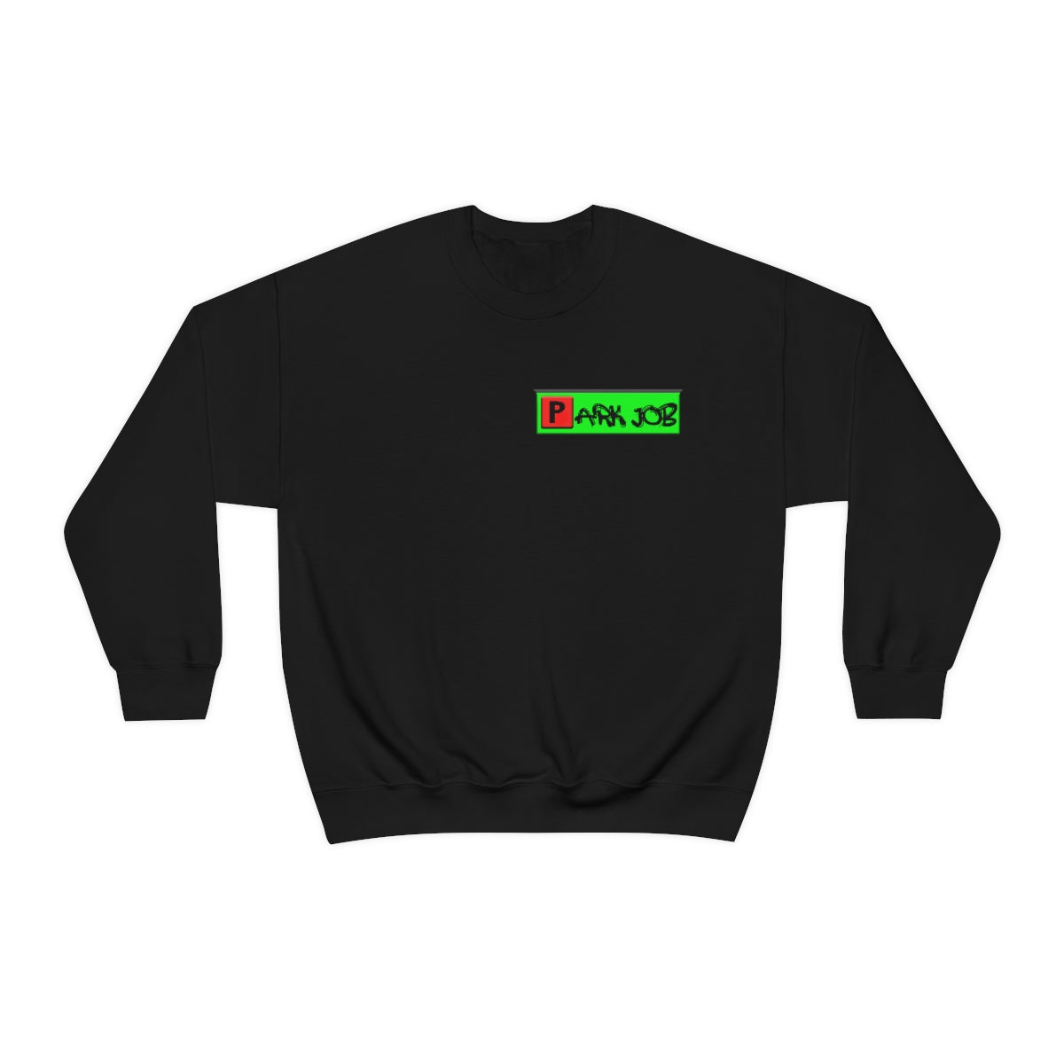Parkjob Green and Red Logo Unisex Heavy Blend™ Crewneck Sweatshirt
