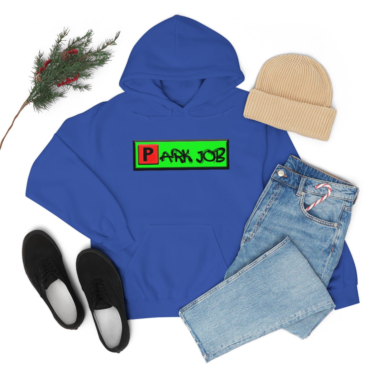 PJ Red and Green Unisex Heavy Blend™ Hooded Sweatshirt