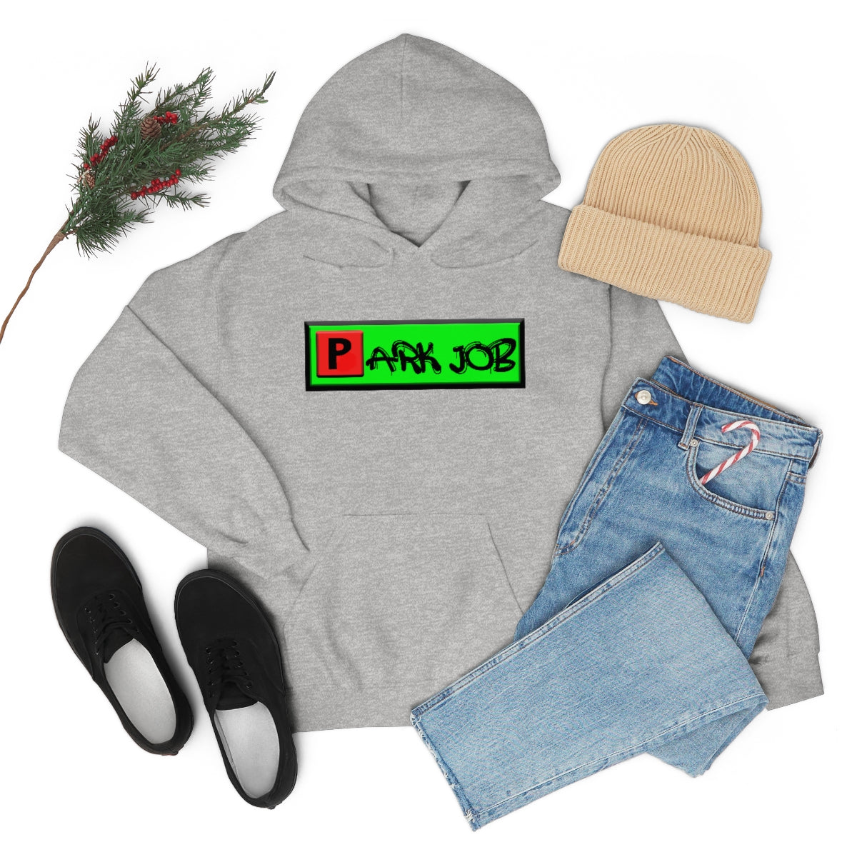 PJ Red and Green Unisex Heavy Blend™ Hooded Sweatshirt