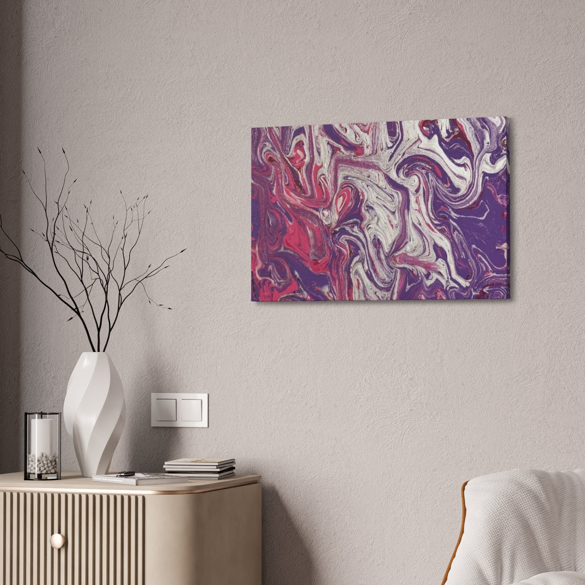 The Original Print "Silver and Purple"