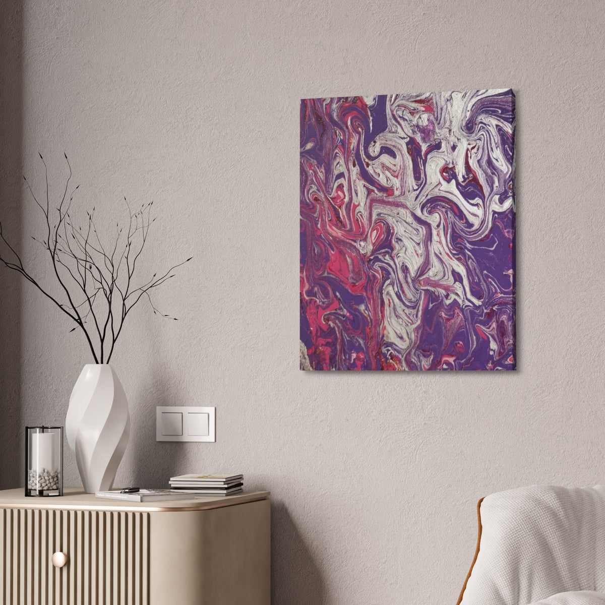 The Original Print "Silver and Purple"