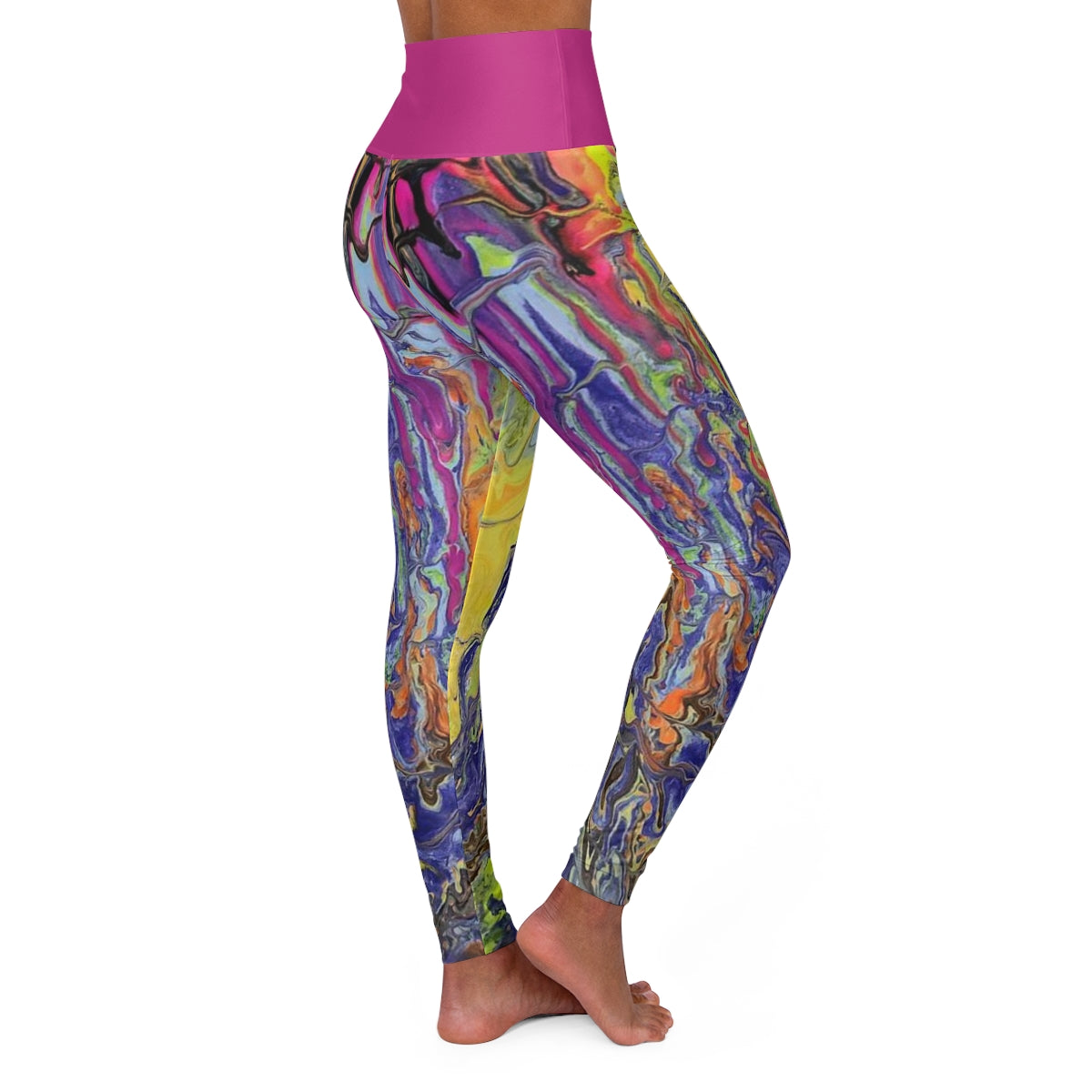 PJ Original Artwork "ShallowFalls" High Waisted Yoga Leggings