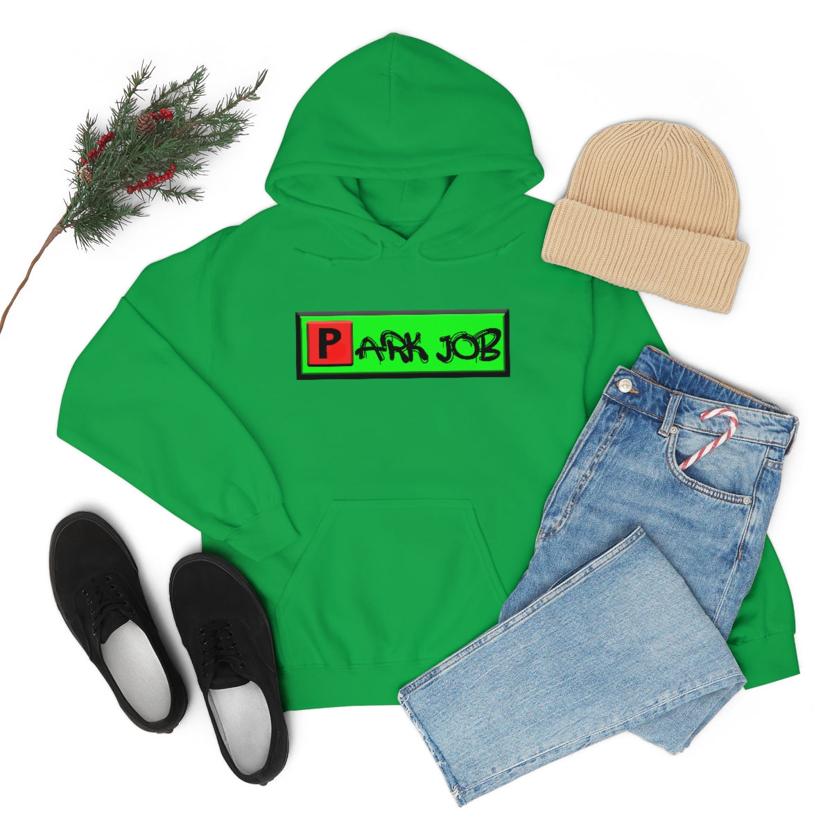 PJ Red and Green Unisex Heavy Blend™ Hooded Sweatshirt