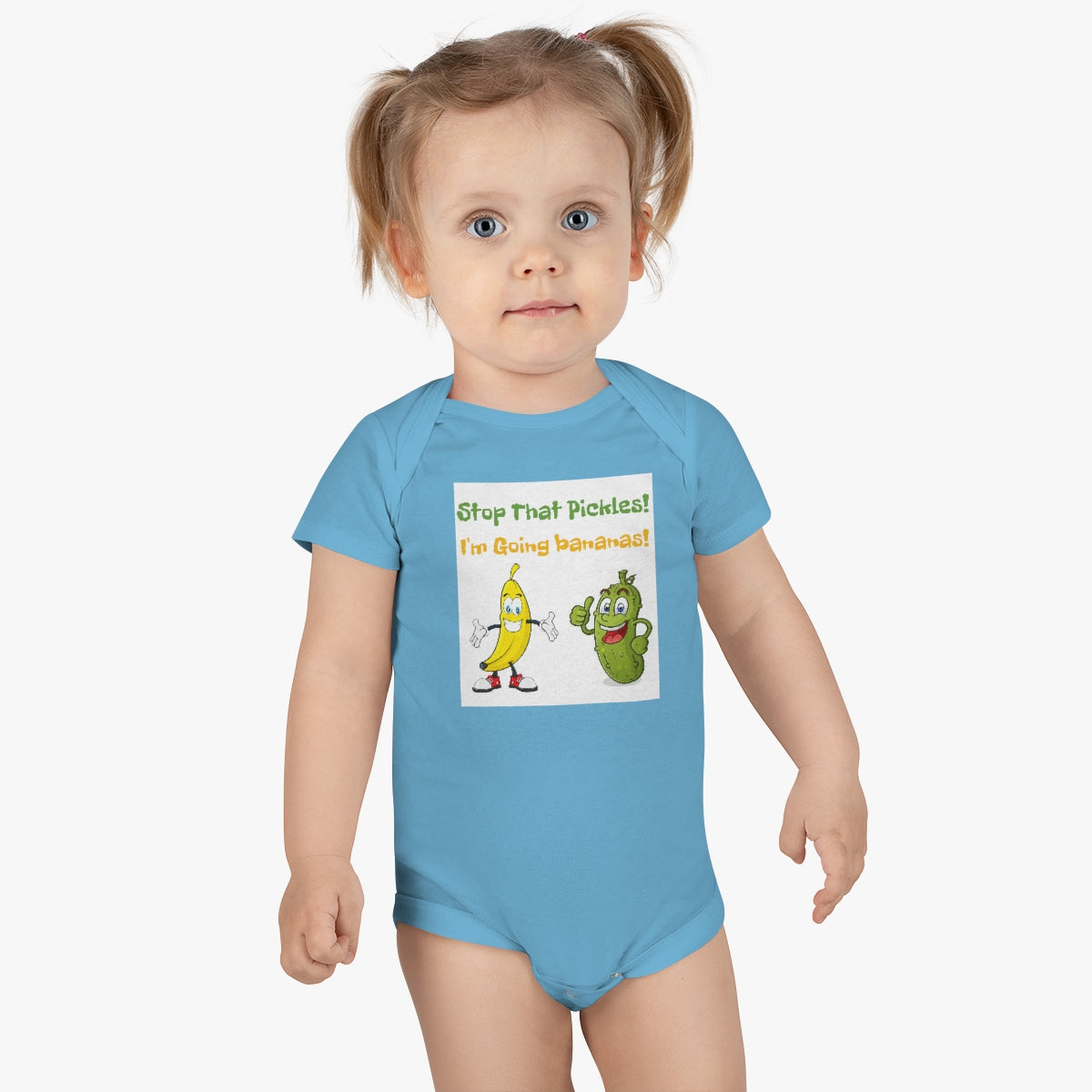 Pickle and Banana Baby Short Sleeve Onesie®