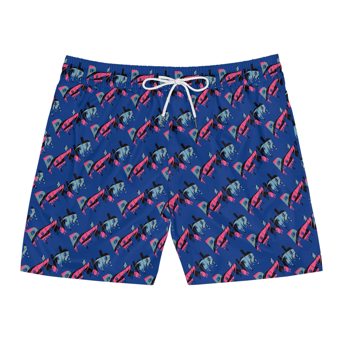PJ Drip Men's Mid-Length Swim Shorts (AOP)