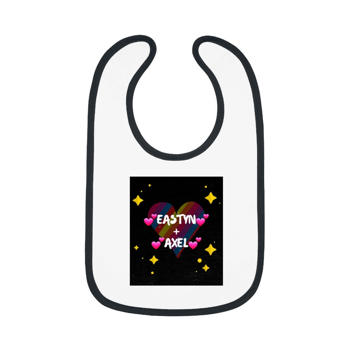 Baby Contrast Trim Jersey Bib