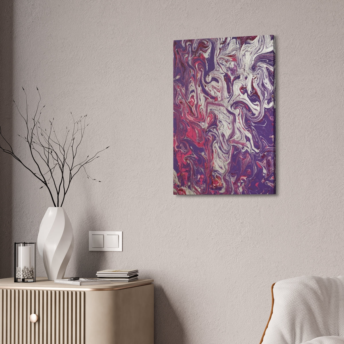 The Original Print "Silver and Purple"