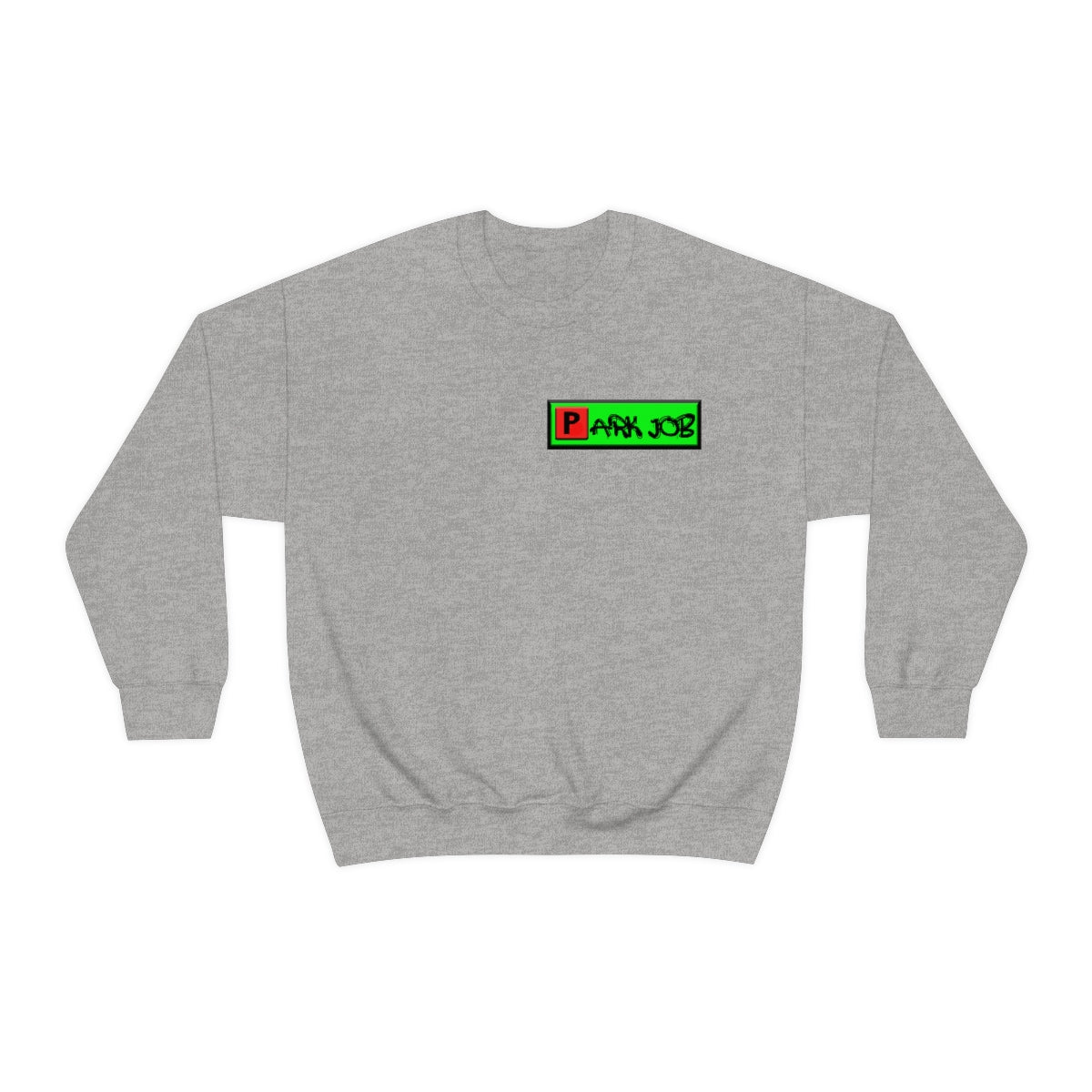Parkjob Green and Red Logo Unisex Heavy Blend™ Crewneck Sweatshirt