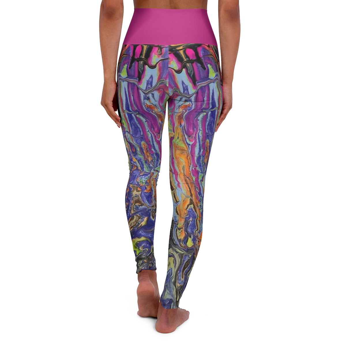 PJ Original Artwork "ShallowFalls" High Waisted Yoga Leggings