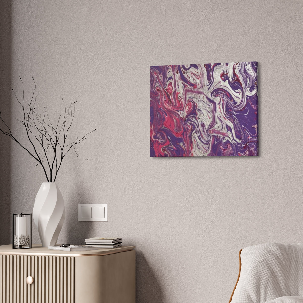 The Original Print "Silver and Purple"