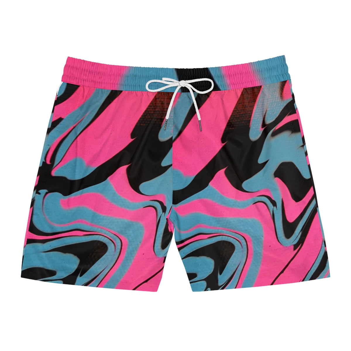 PJ Drip Men's Mid-Length Swim Shorts (AOP)
