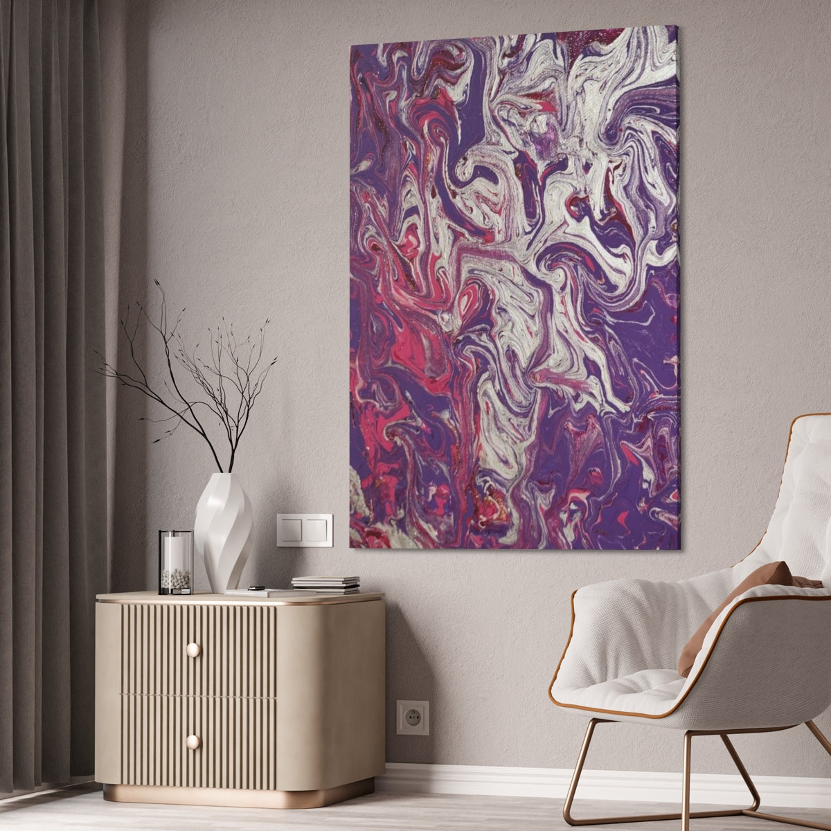 The Original Print "Silver and Purple"