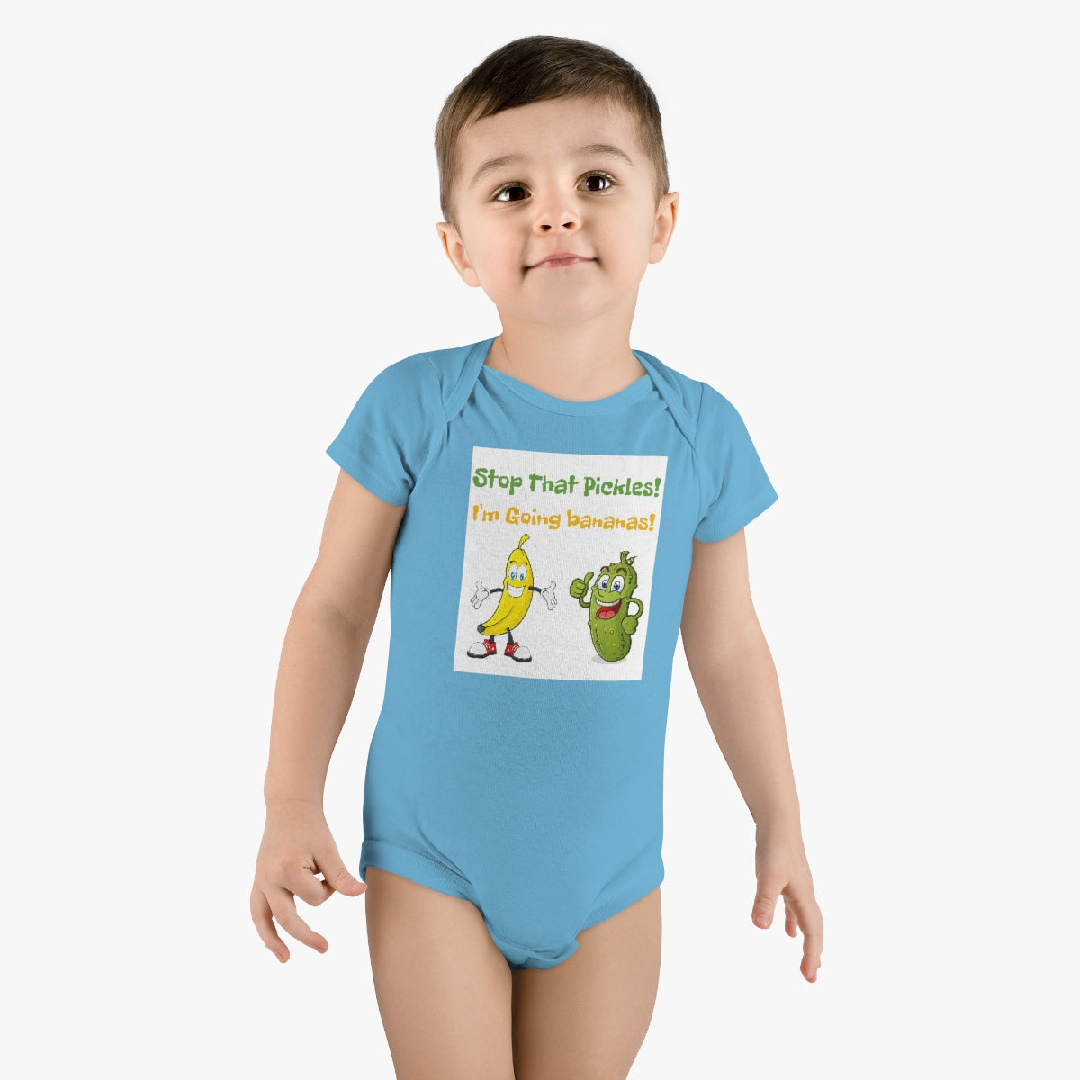 Pickle and Banana Baby Short Sleeve Onesie®