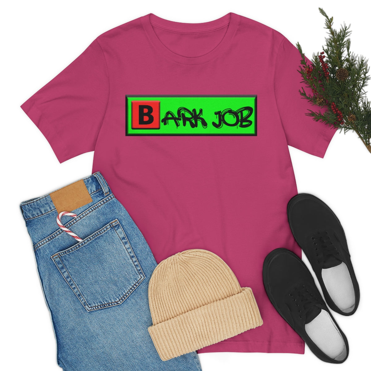 Barkjob Original Pet Branded Clothing Line Unisex Jersey Short Sleeve Tee