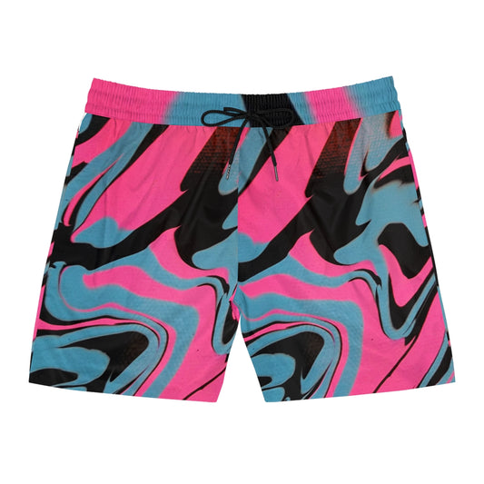 PJ Drip Men's Mid-Length Swim Shorts (AOP)