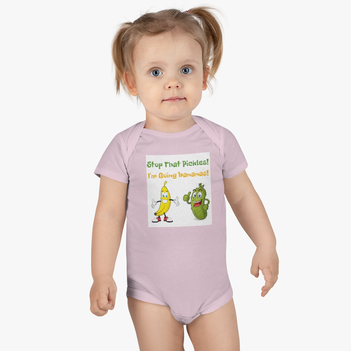 Pickle and Banana Baby Short Sleeve Onesie®