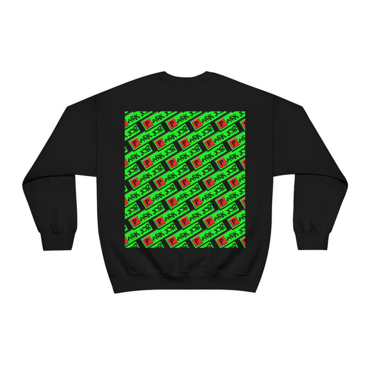 Parkjob Green and Red Logo Unisex Heavy Blend™ Crewneck Sweatshirt