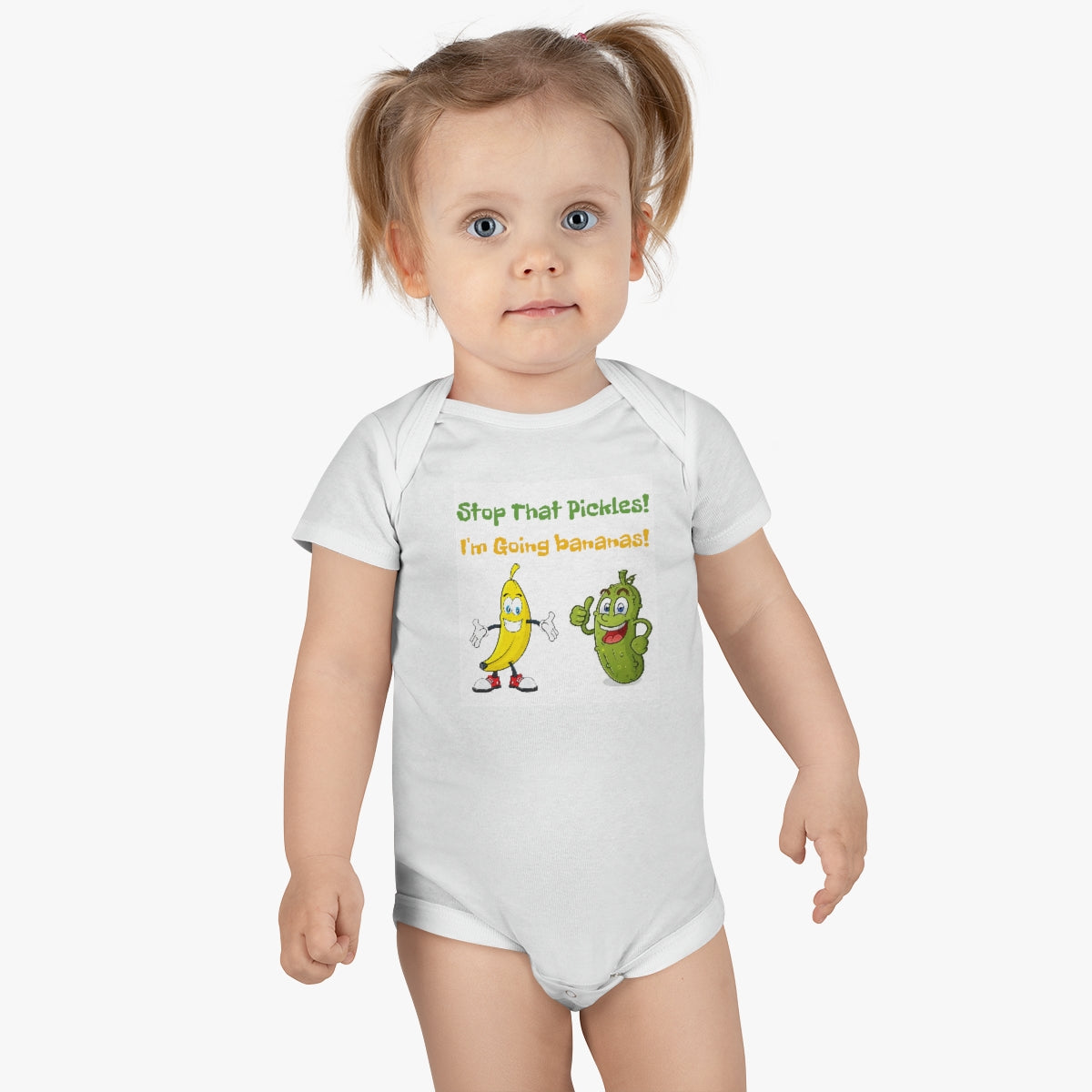Pickle and Banana Baby Short Sleeve Onesie®