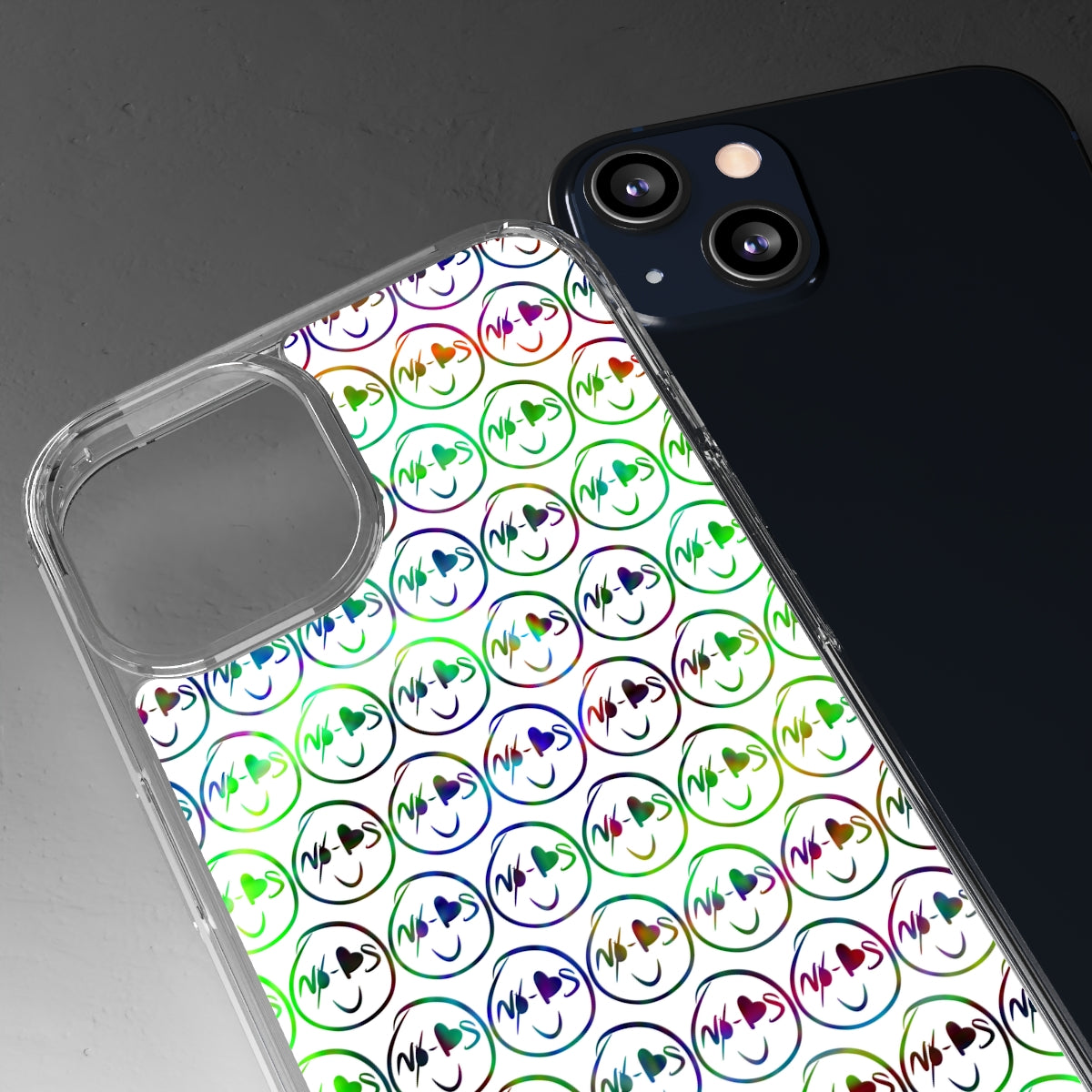 No-Bs TyeDye Print Clear Cases