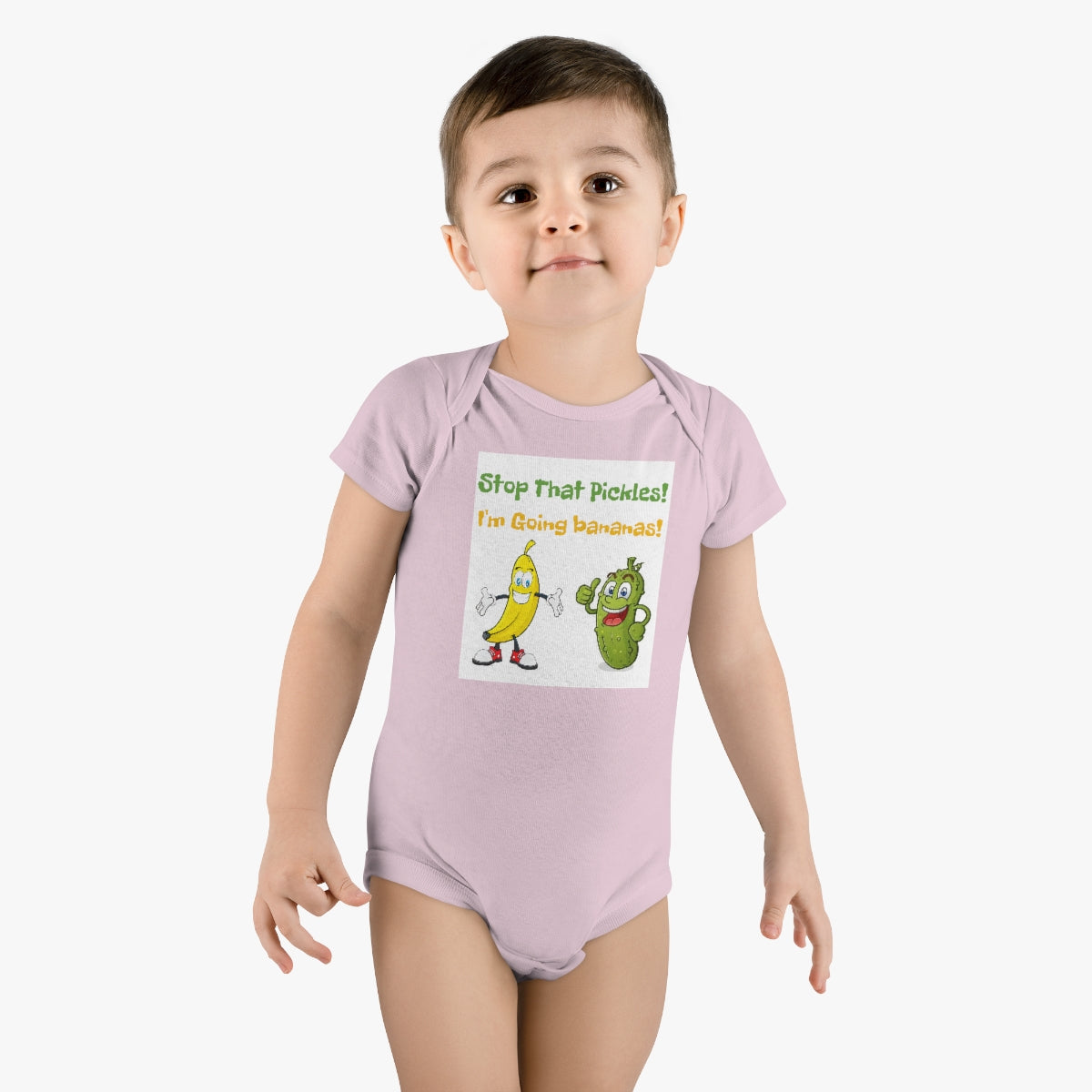Pickle and Banana Baby Short Sleeve Onesie®