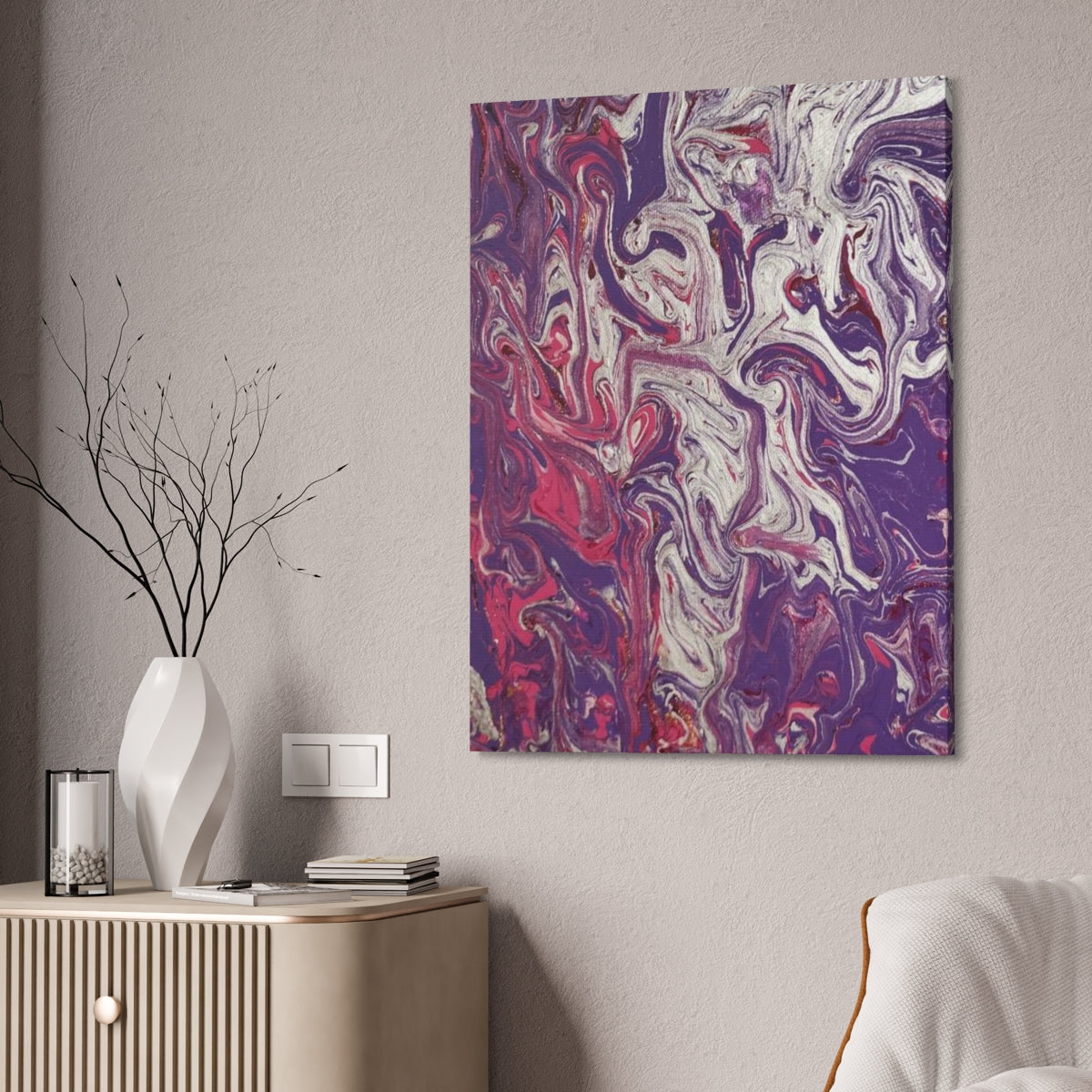 The Original Print "Silver and Purple"