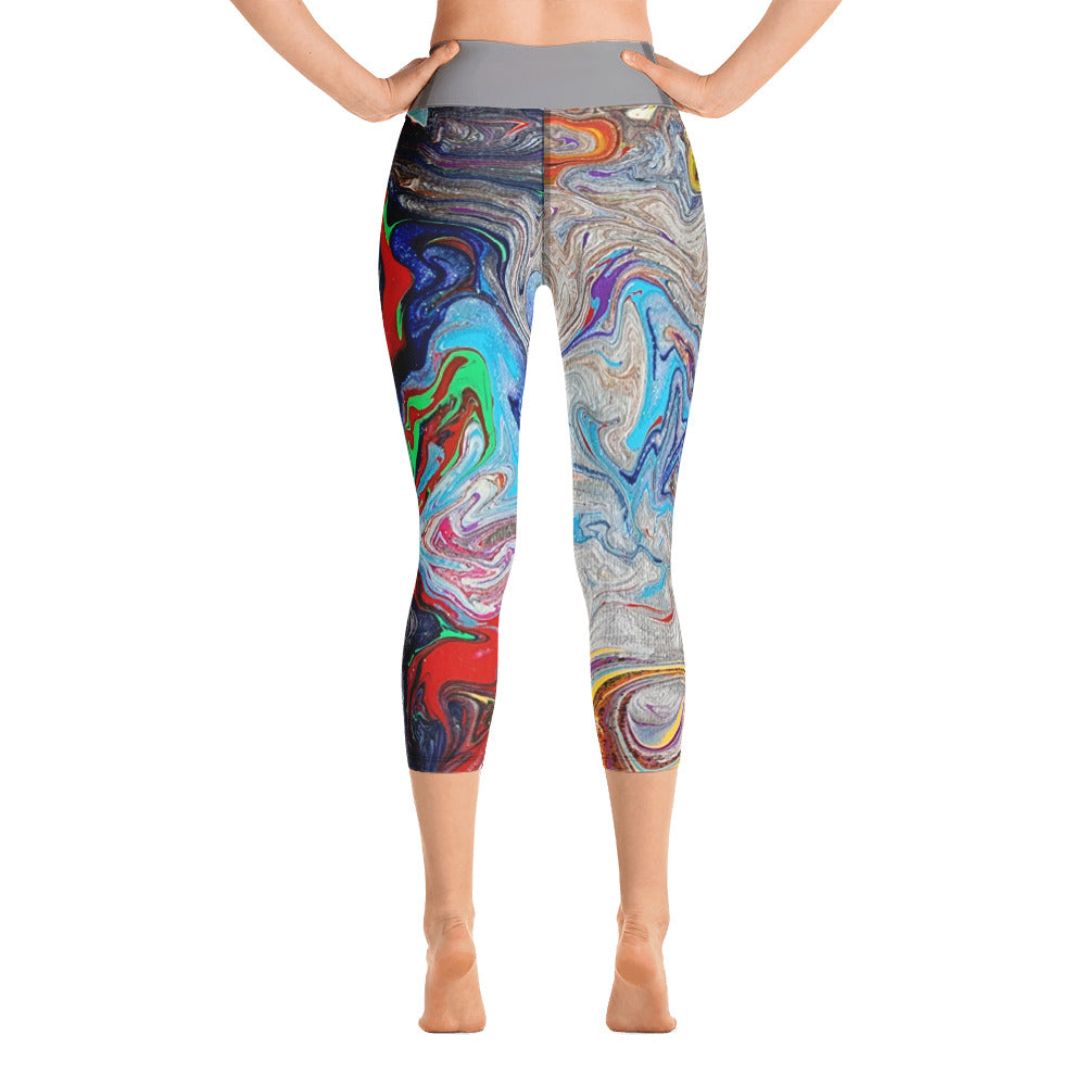 PJ Art Yoga Capri Leggings
