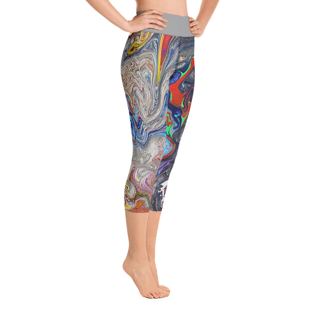 PJ Art Yoga Capri Leggings