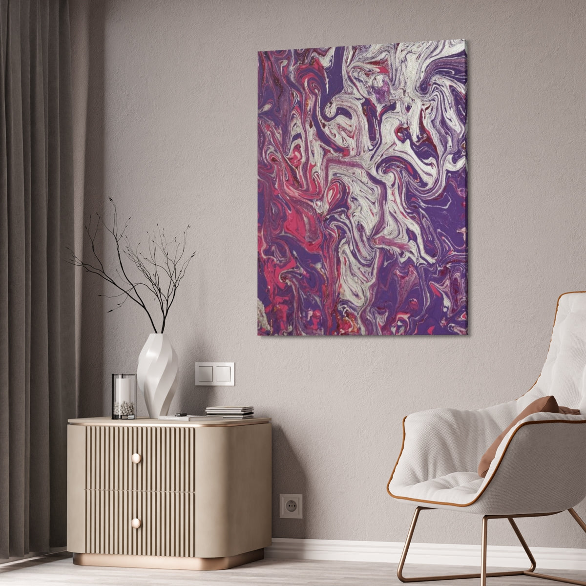 The Original Print "Silver and Purple"