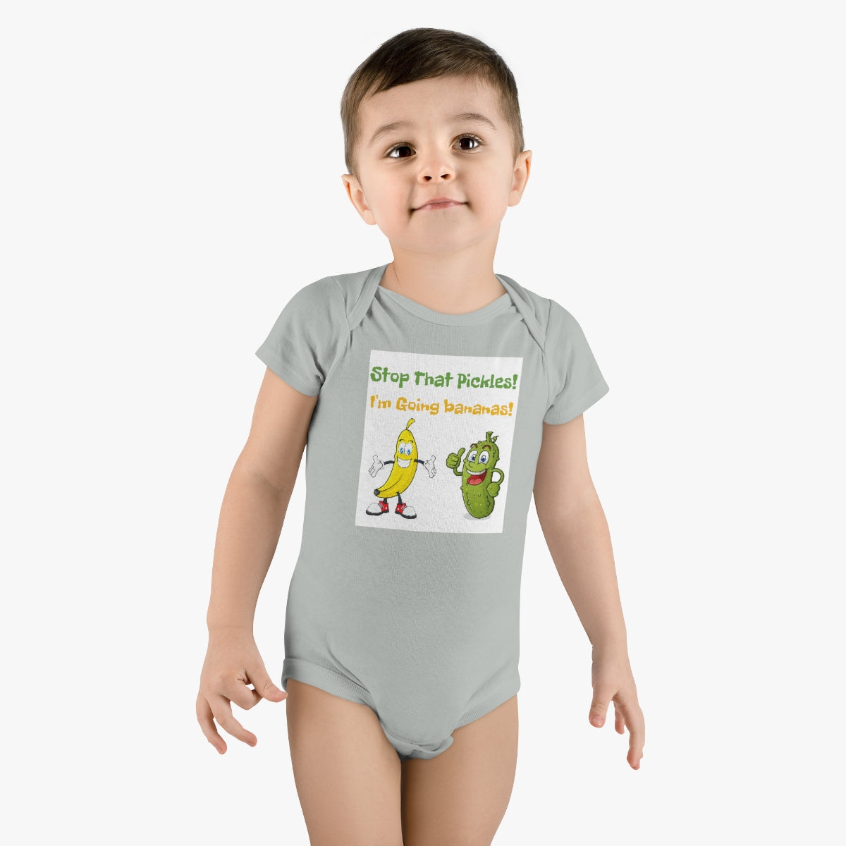 Pickle and Banana Baby Short Sleeve Onesie®