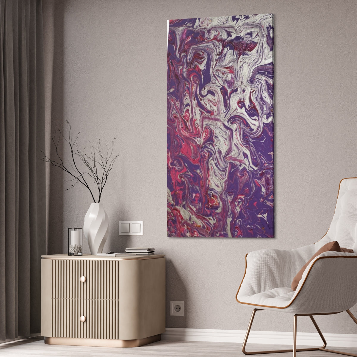 The Original Print "Silver and Purple"