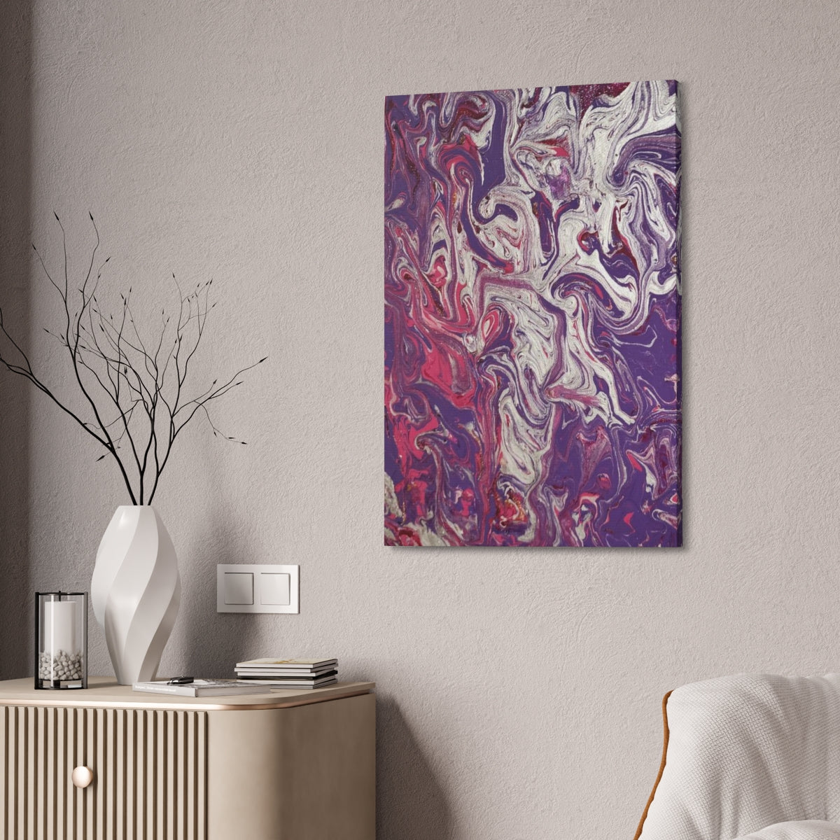 The Original Print "Silver and Purple"