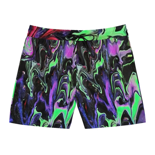 PJ Drip Men's Mid-Length Swim Shorts (AOP)