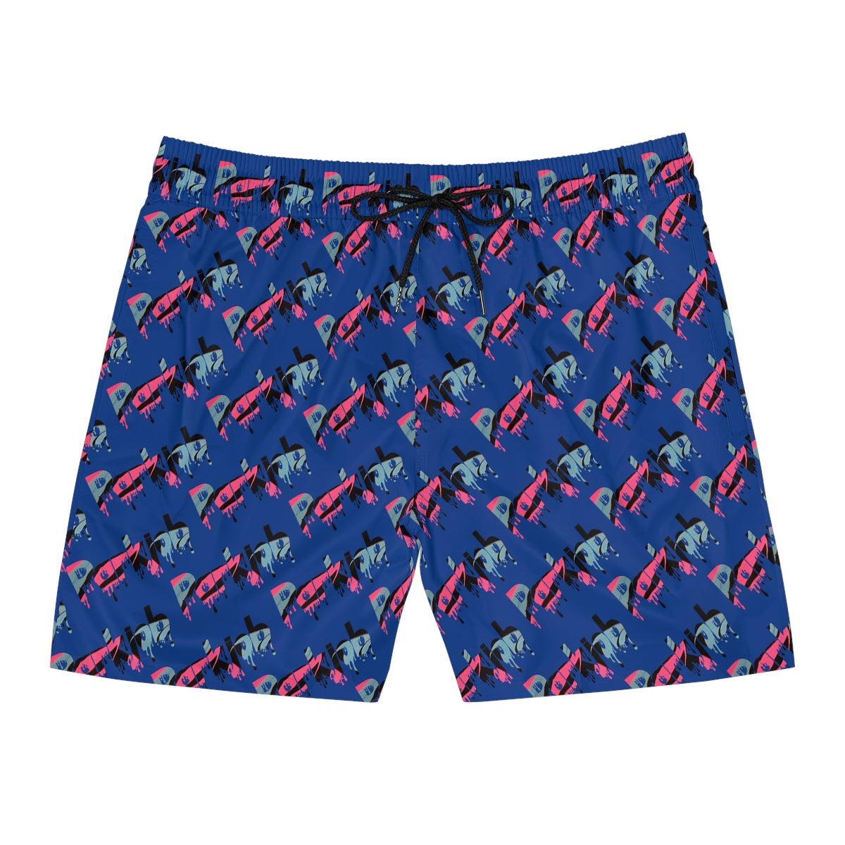 PJ Drip Men's Mid-Length Swim Shorts (AOP)