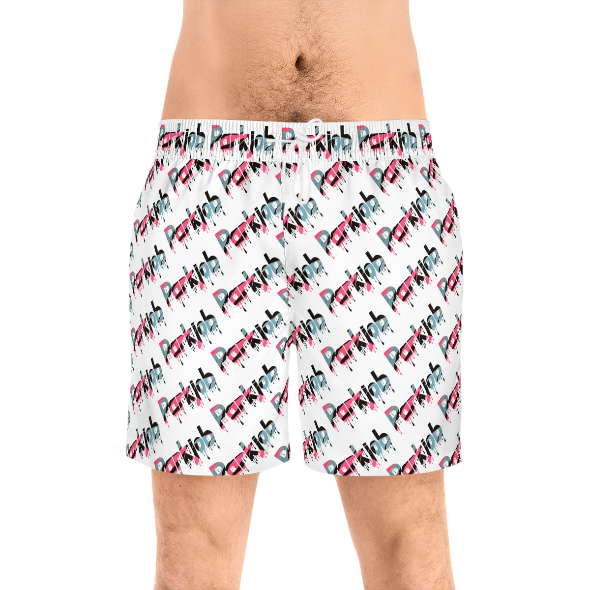 PJ Drip Men's Mid-Length Swim Shorts (AOP)