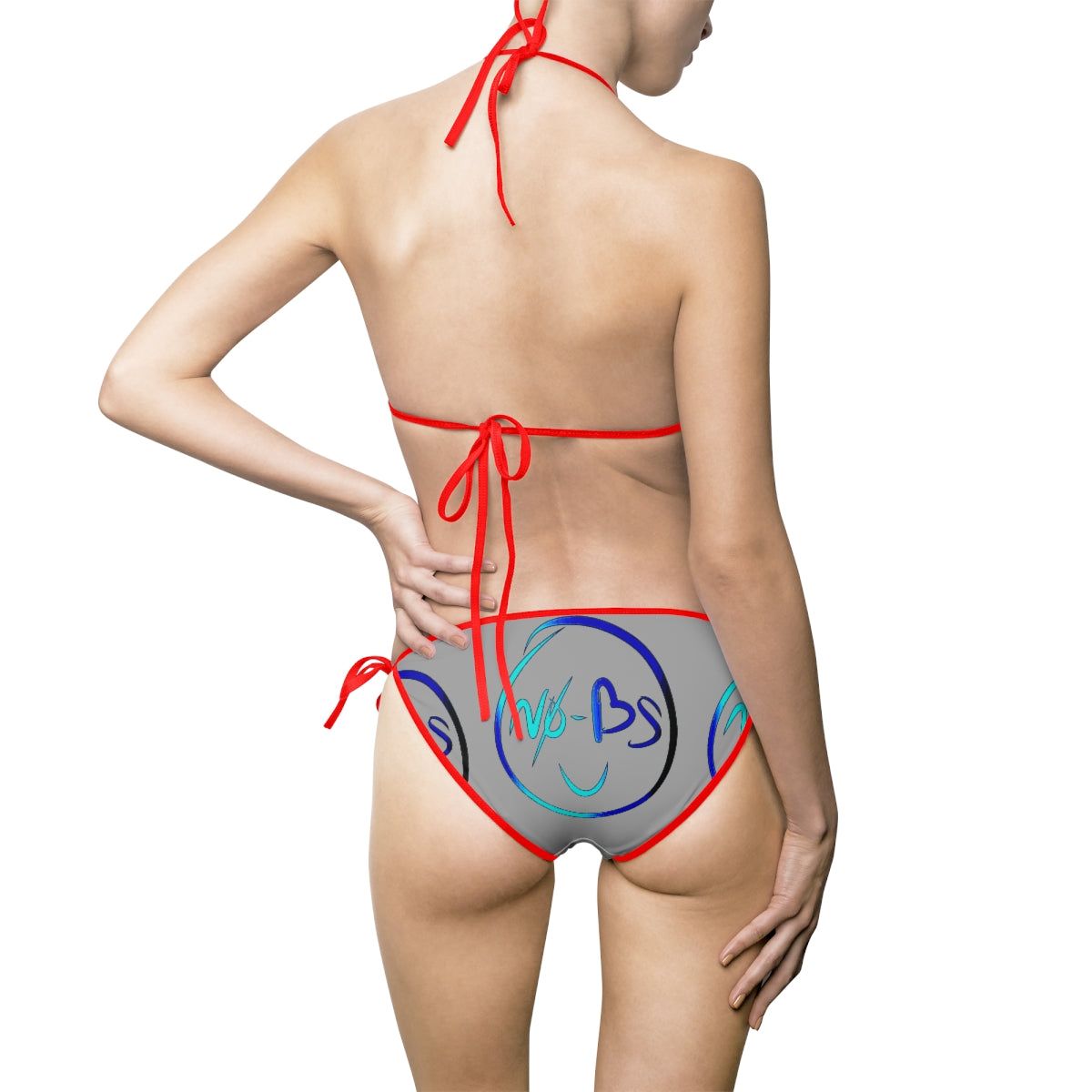 No-Bs Women's Bikini Swimsuit Gray