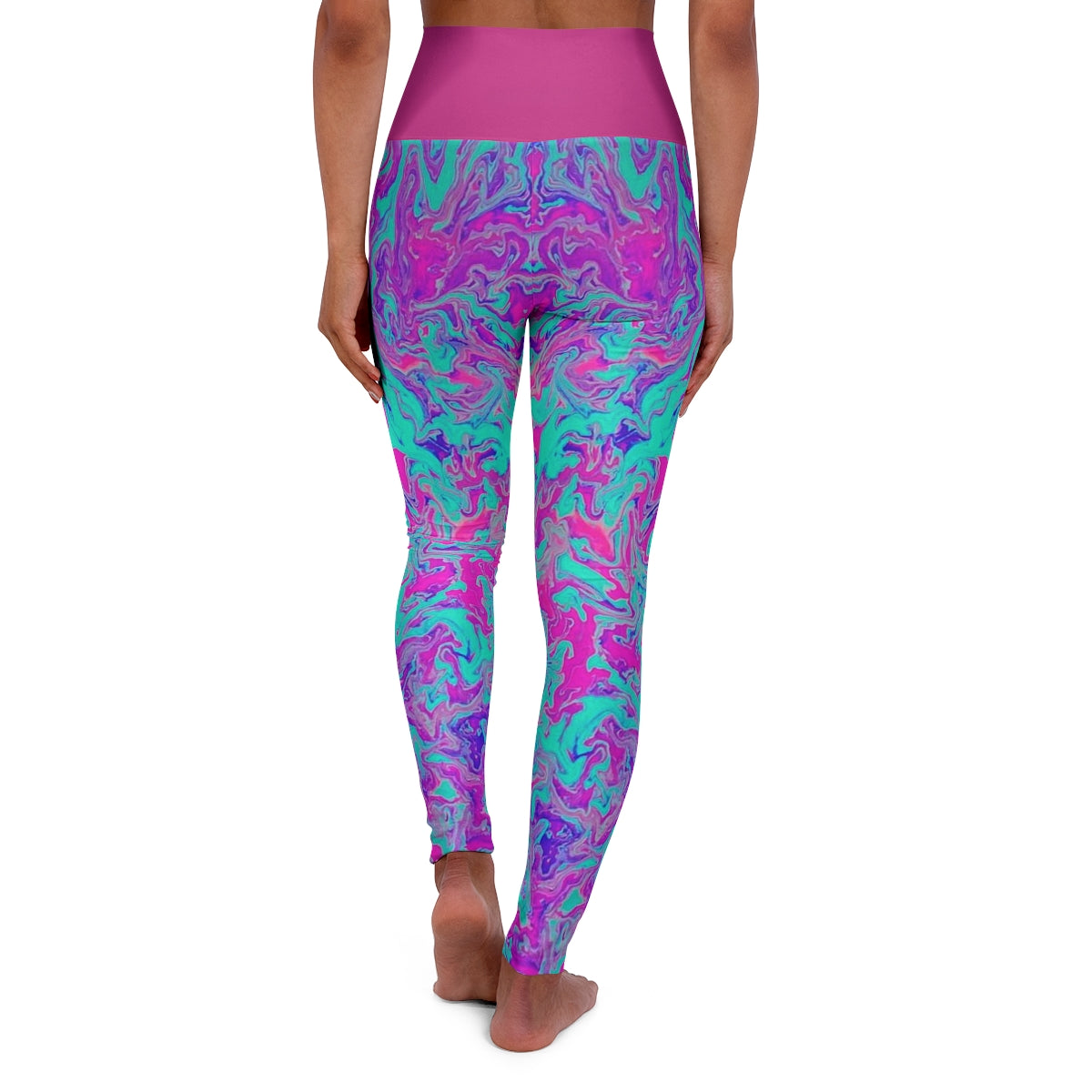 PJ Original Artwork "CANDYLAND" Blacklight High Waisted Yoga Leggings