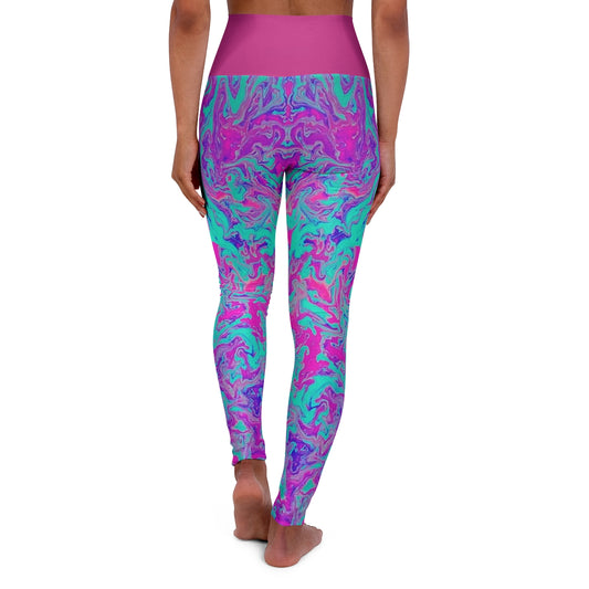 PJ Original Artwork "CANDYLAND" Blacklight High Waisted Yoga Leggings