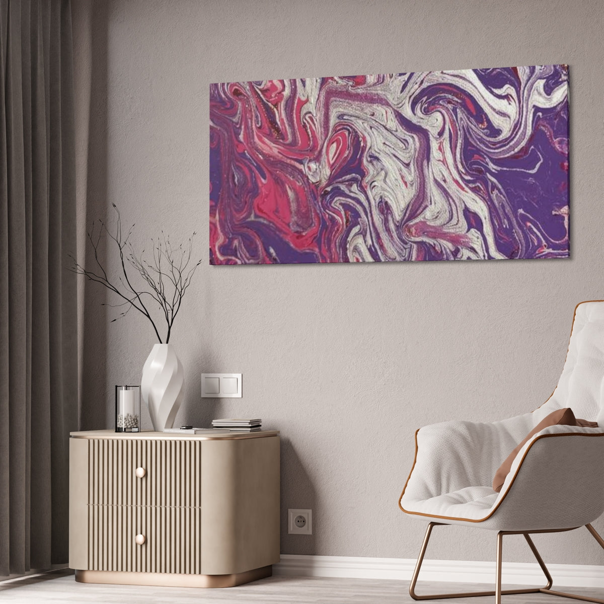 The Original Print "Silver and Purple"