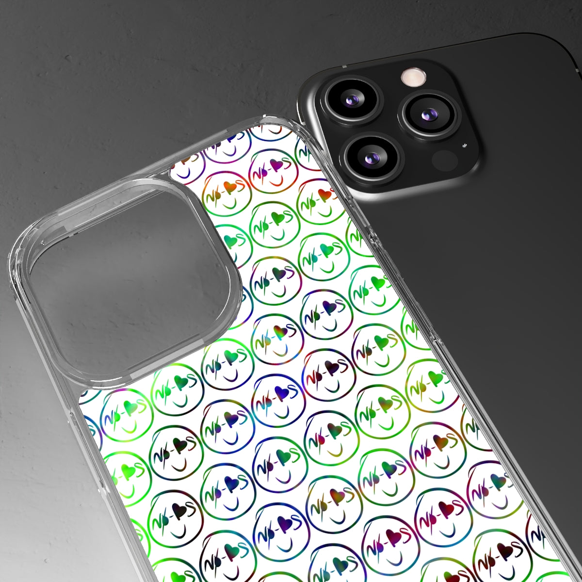 No-Bs TyeDye Print Clear Cases