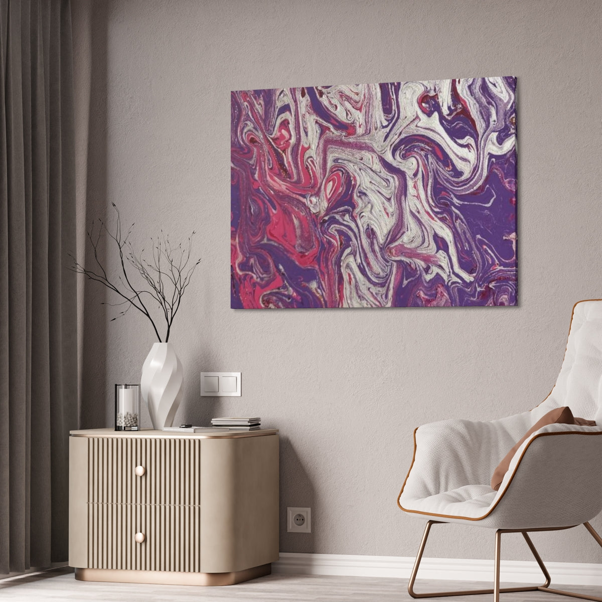 The Original Print "Silver and Purple"