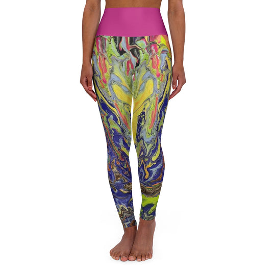 PJ Original Artwork "ShallowFalls" High Waisted Yoga Leggings