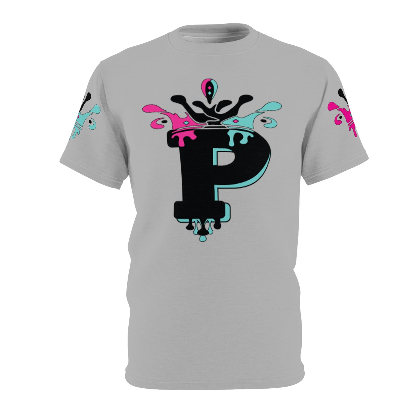 Parkjob Designs Logo Grey Unisex Cut & Sew Tee (AOP)