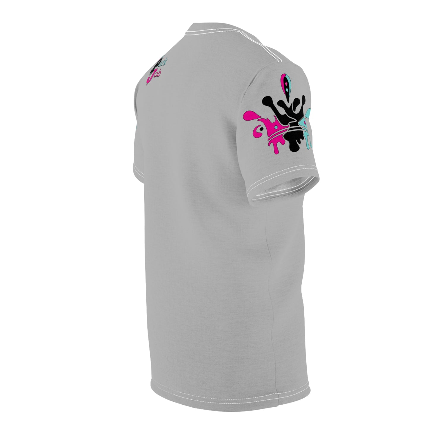 Parkjob Designs Logo Grey Unisex Cut & Sew Tee (AOP)