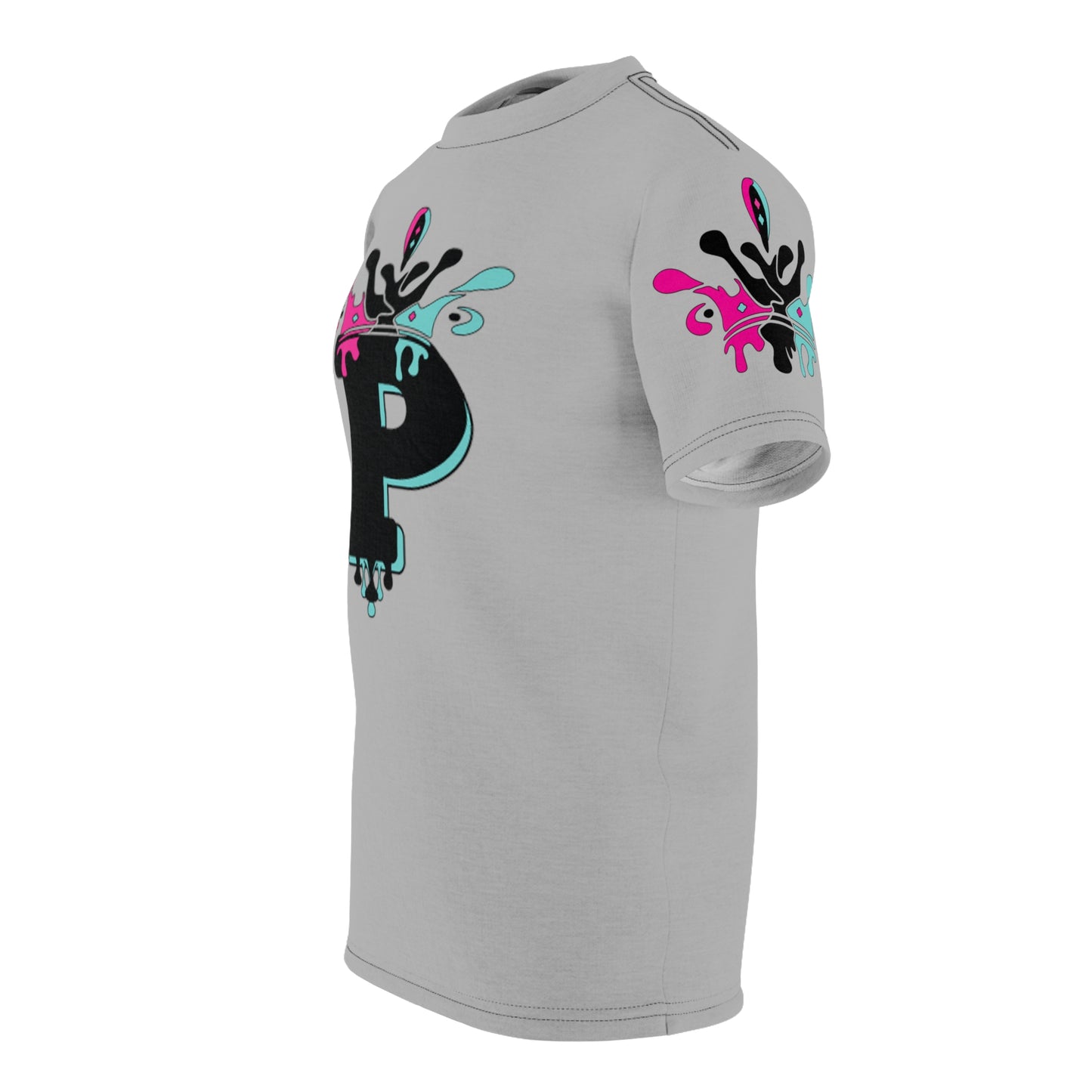 Parkjob Designs Logo Grey Unisex Cut & Sew Tee (AOP)