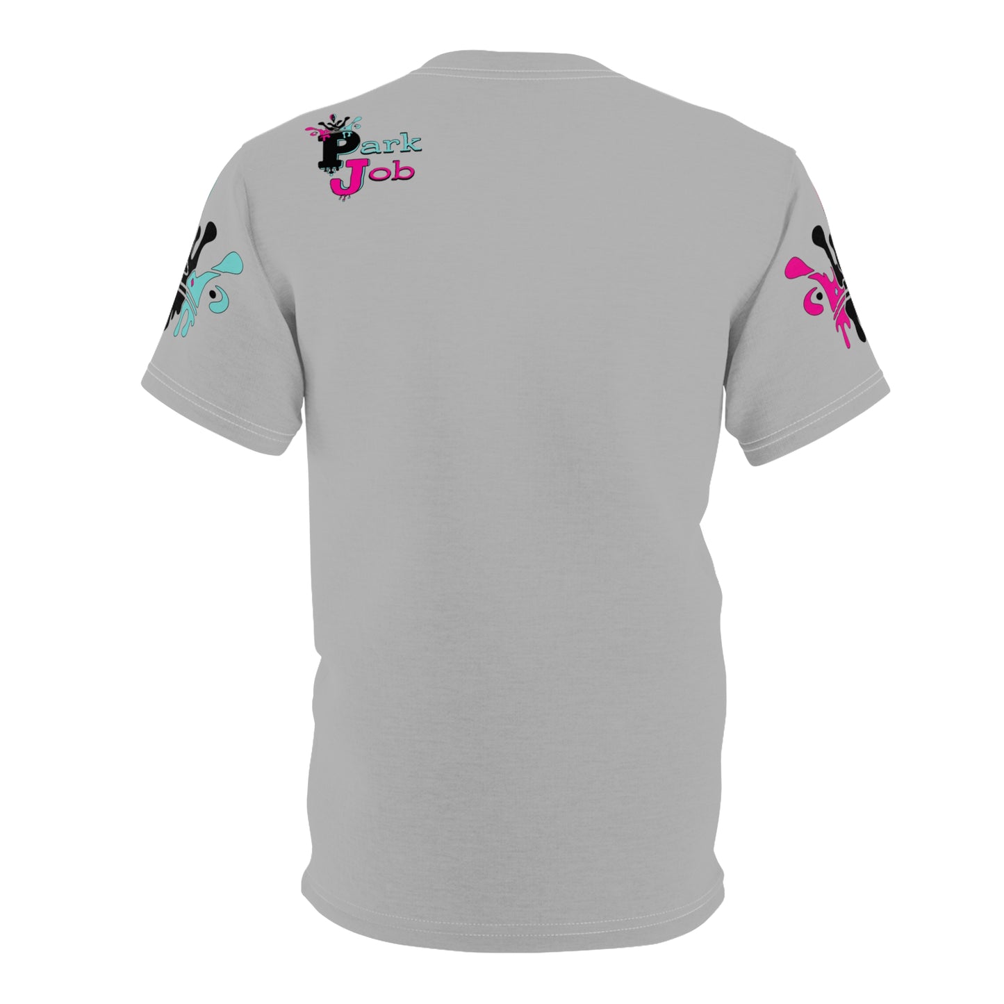 Parkjob Designs Logo Grey Unisex Cut & Sew Tee (AOP)